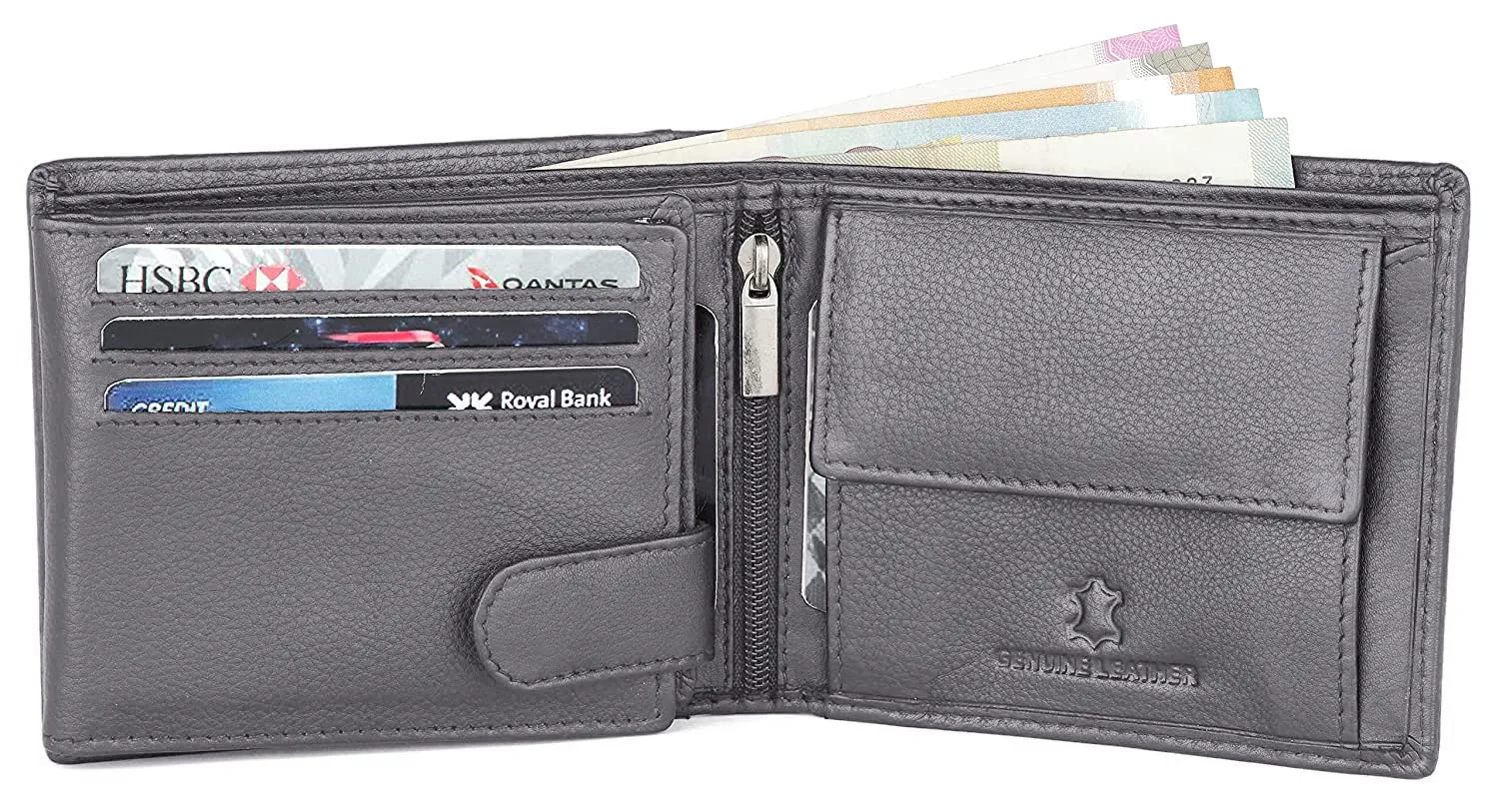 CHARLES RFID Protected Leather Wallet for Men