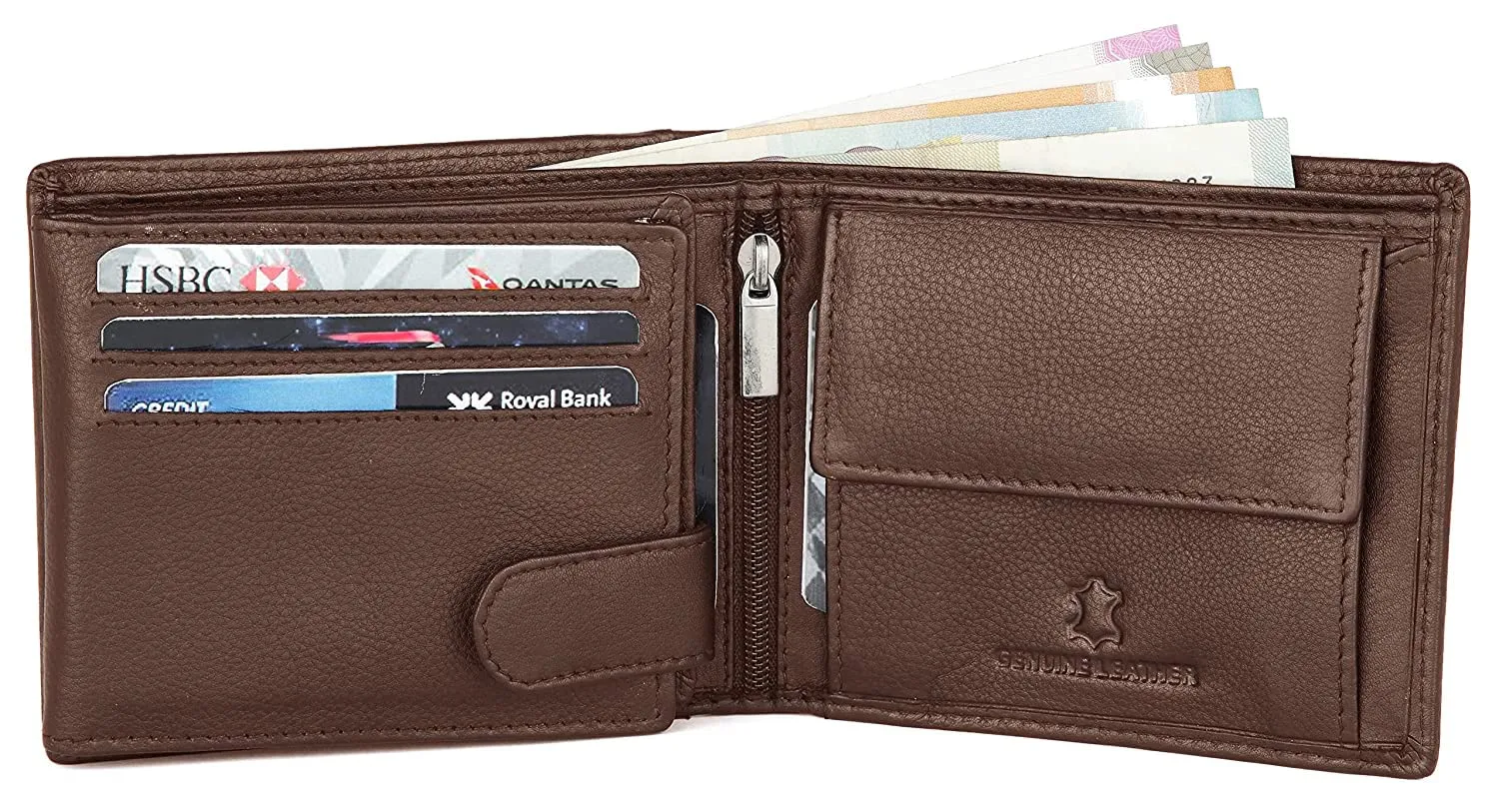 CHARLES RFID Protected Leather Wallet for Men