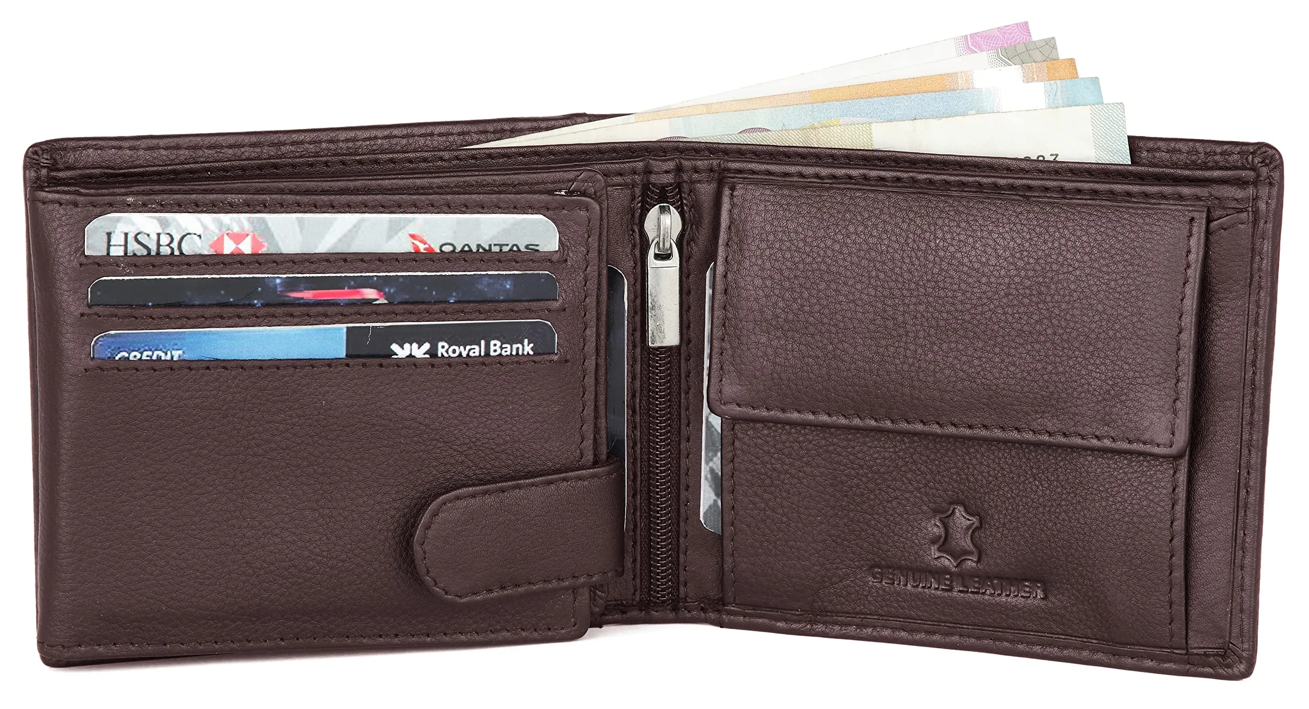 CHARLES RFID Protected Leather Wallet for Men