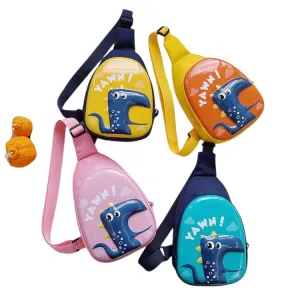 Children's Cute Cartoon Hard Shell Chest Bag - Adorable Dinosaur Design | Giggly Groves