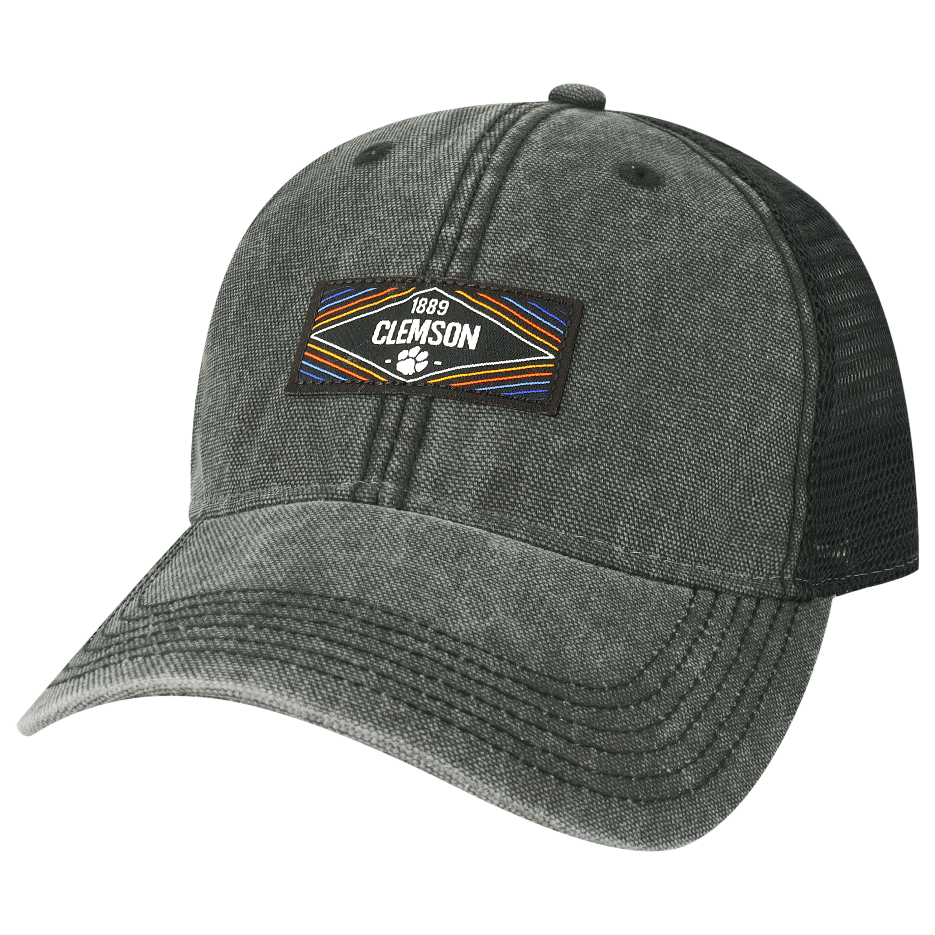 Clemson Black Dashboard Trucker