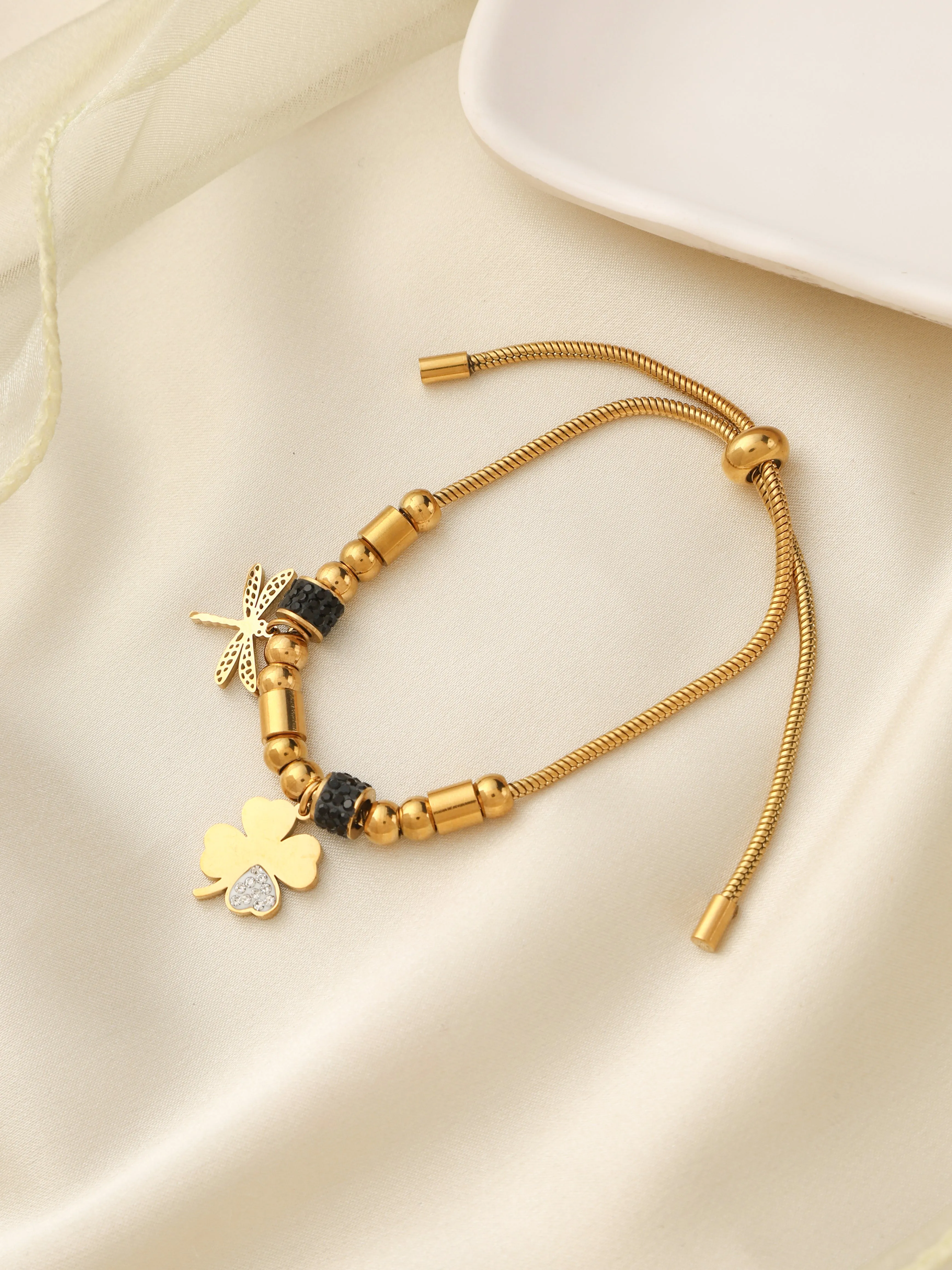 Clover-Dragonfly Pandora Bracelet