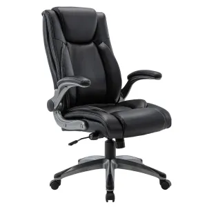 COLAMY 300lbs Faux Leather Office Chair with Ergonomic Adjustment Mdel.91287