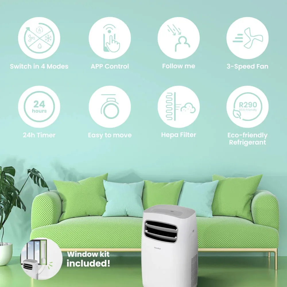 Comfee MPPFA-09 Portable Air Conditioner 2.6kW 9000 BTU with WiFi