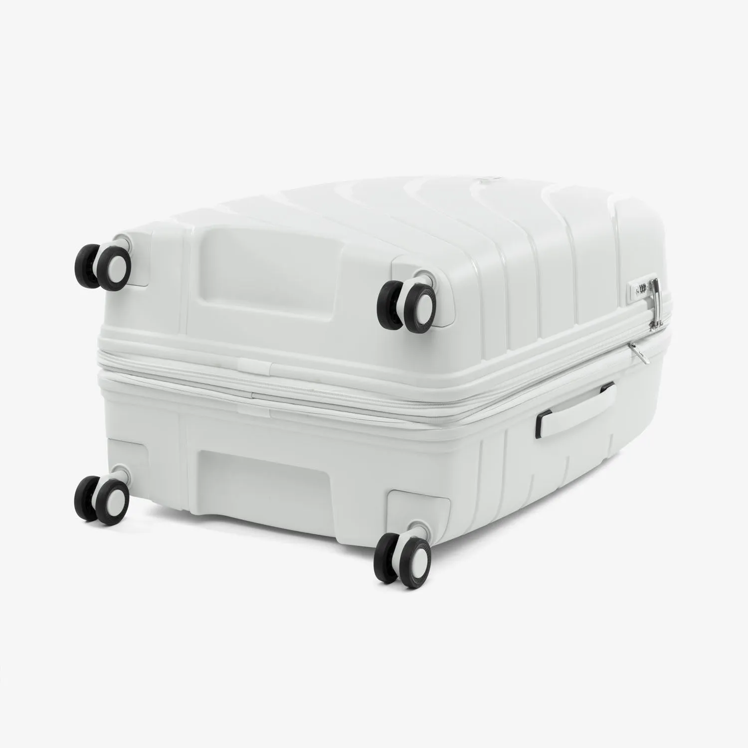 Convertible Medium to Large Checked Expandable Hardside Spinner - Shell White