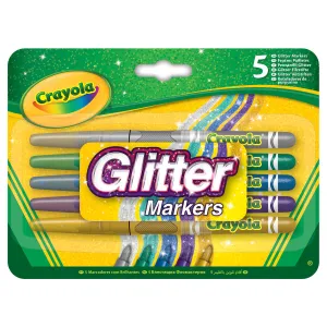 Crayola Glitter Markers Pack of 5