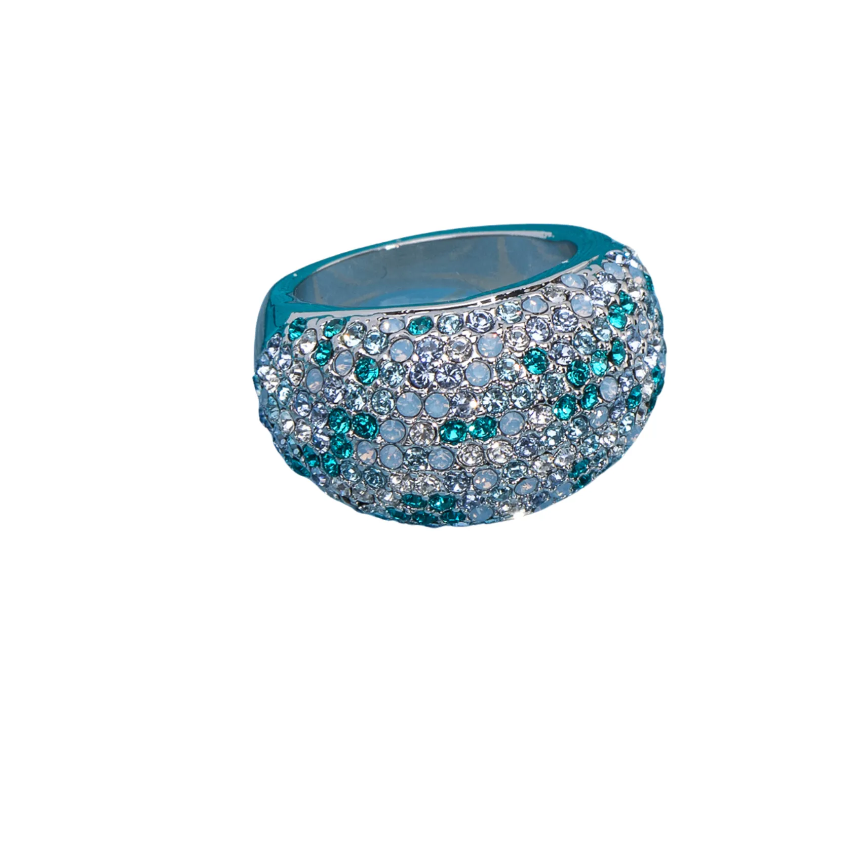 Crystal Pave Dome Statement Ring