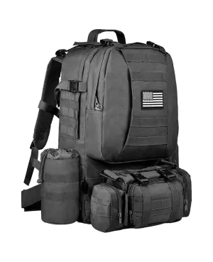 CVLIFE Military Tactical Backpack Molle Bag Army Assault Pack Detachable Rucksack