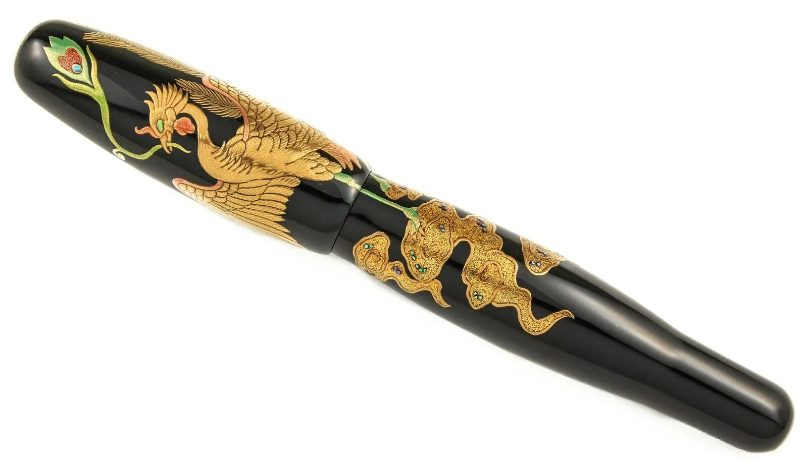 DANITRIO F-7 Hohoh Phoenix Maki-e Fountain Pen | Broad Nib