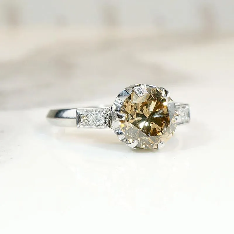 Dazzling 2.07ct Fancy Diamond Engagement Ring