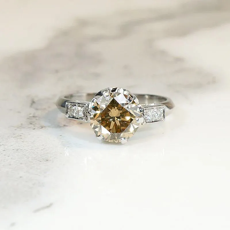 Dazzling 2.07ct Fancy Diamond Engagement Ring