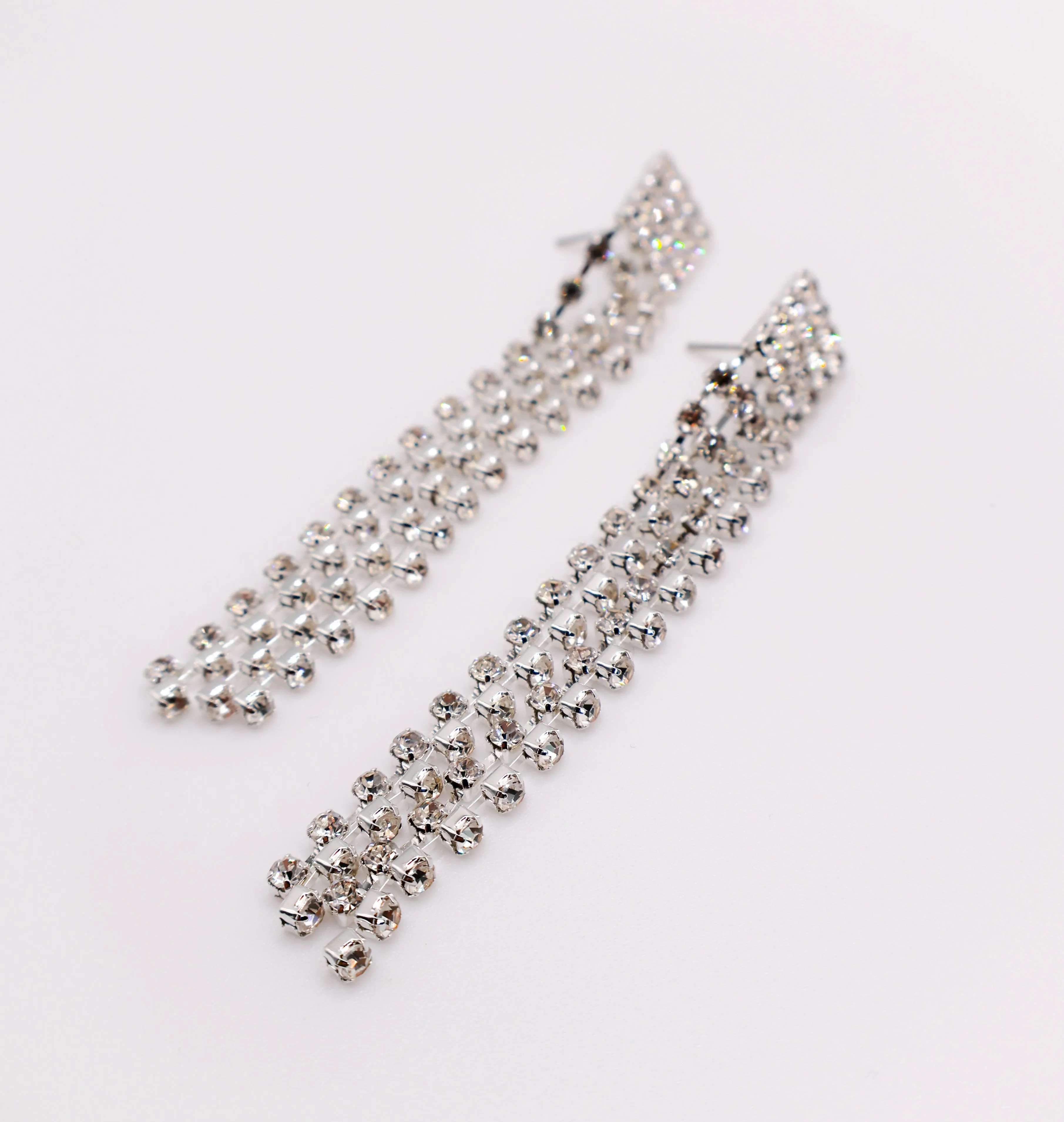 Dazzling Cascade Diamond Earrings