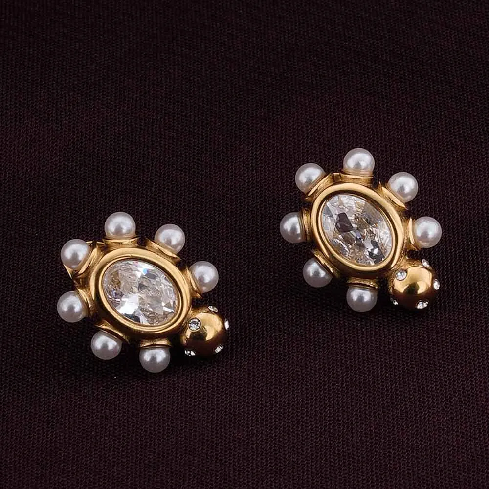 Dazzling Drizzle Stud Earrings