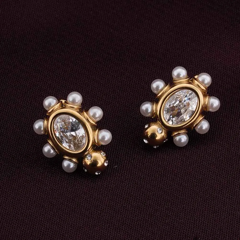 Dazzling Drizzle Stud Earrings