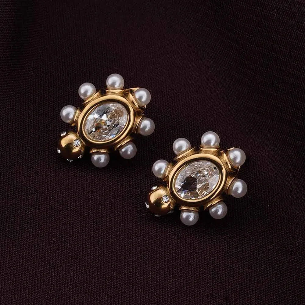 Dazzling Drizzle Stud Earrings