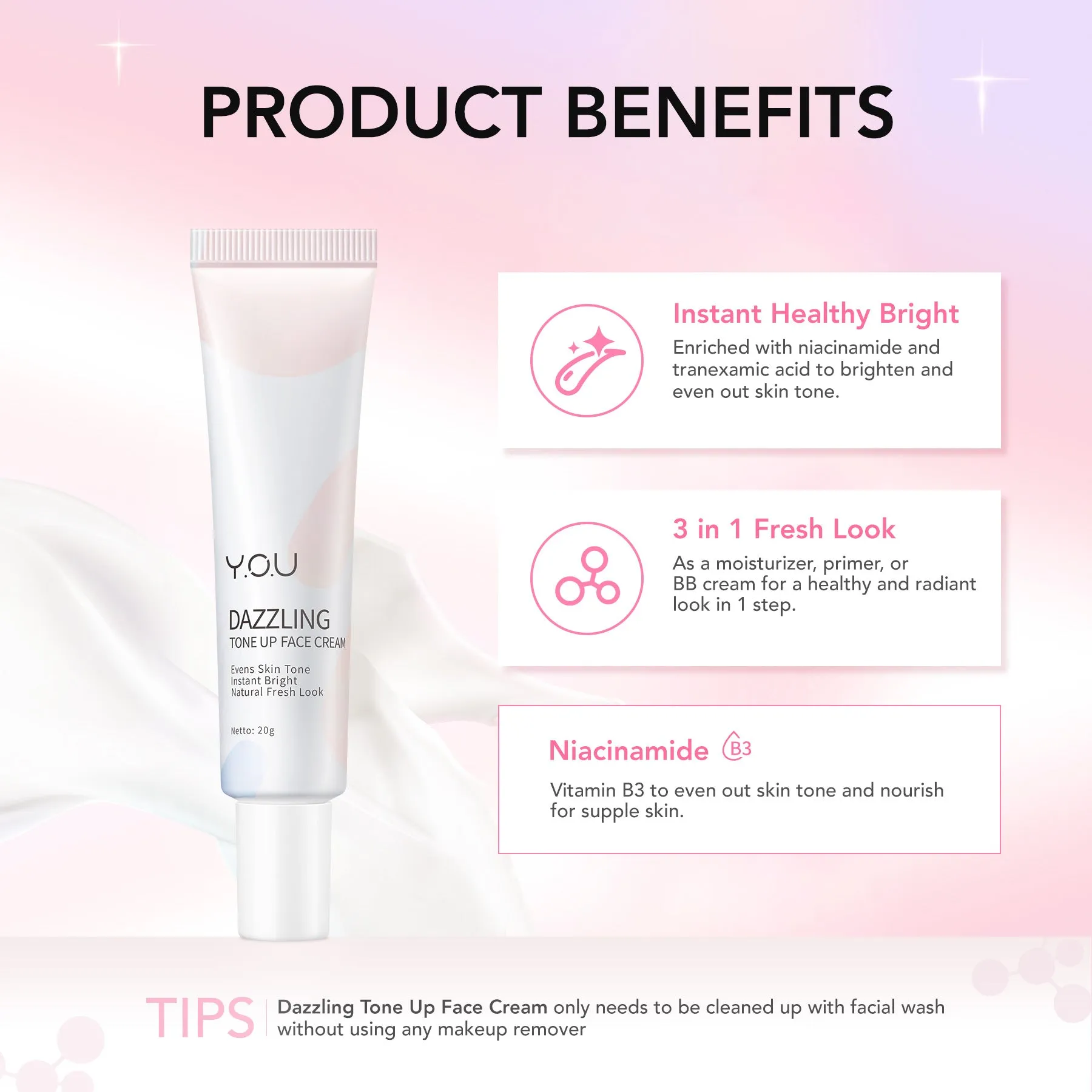 Dazzling Tone Up Face Cream