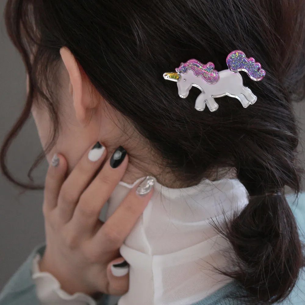 Dazzling Unicorn Hair Clip