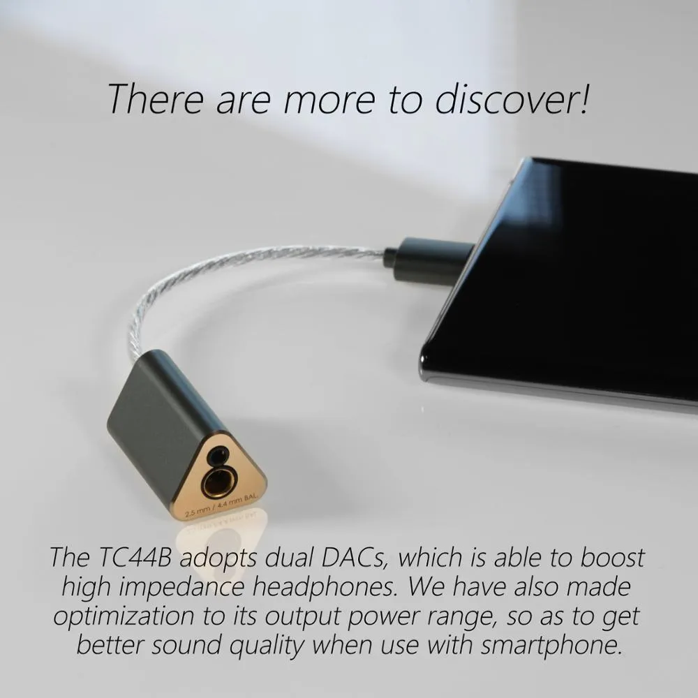 DD ddHiFi TC44B USB-C TypeC to 2.5mm/4.4mm Balanced DAC & Amplifier