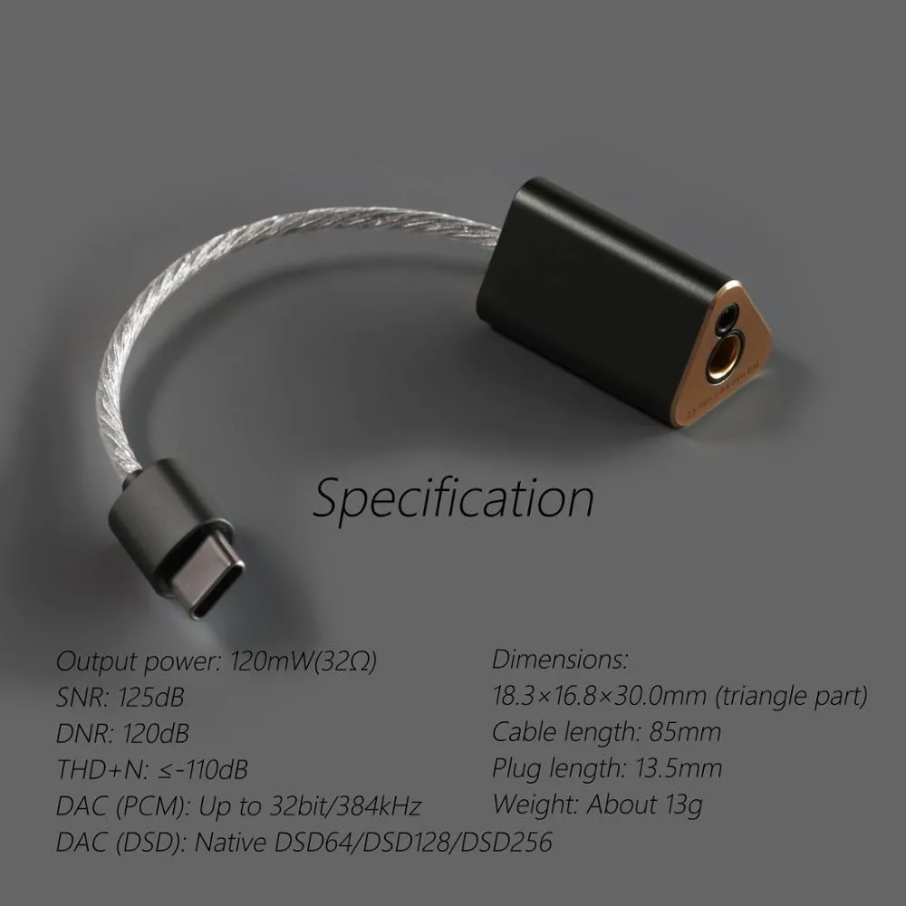 DD ddHiFi TC44B USB-C TypeC to 2.5mm/4.4mm Balanced DAC & Amplifier