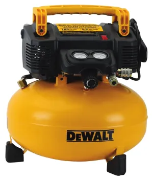 DeWALT DWFP55126 Portable Electric Air Compressor, Tool Only, 6 gal Tank, 0.9 hp, 120 V, 165 psi Pressure, 1 -Stage :EA: QUANTITY: 1