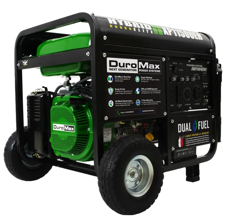 DuroMax XP11500EH 9000W/11500W Dual Fuel Electric Start Generator New