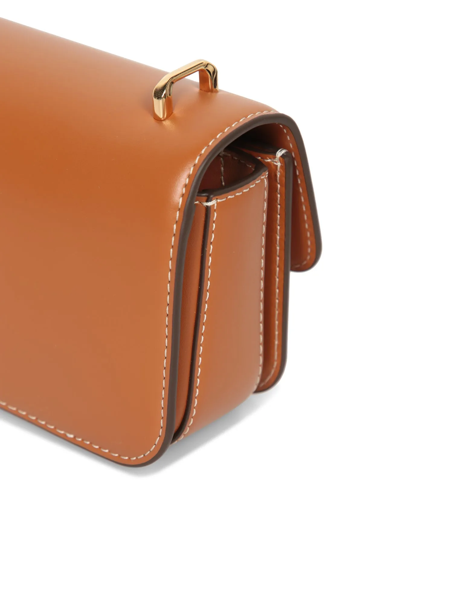 Eleanor Leather Shoulder Bag in Cognac