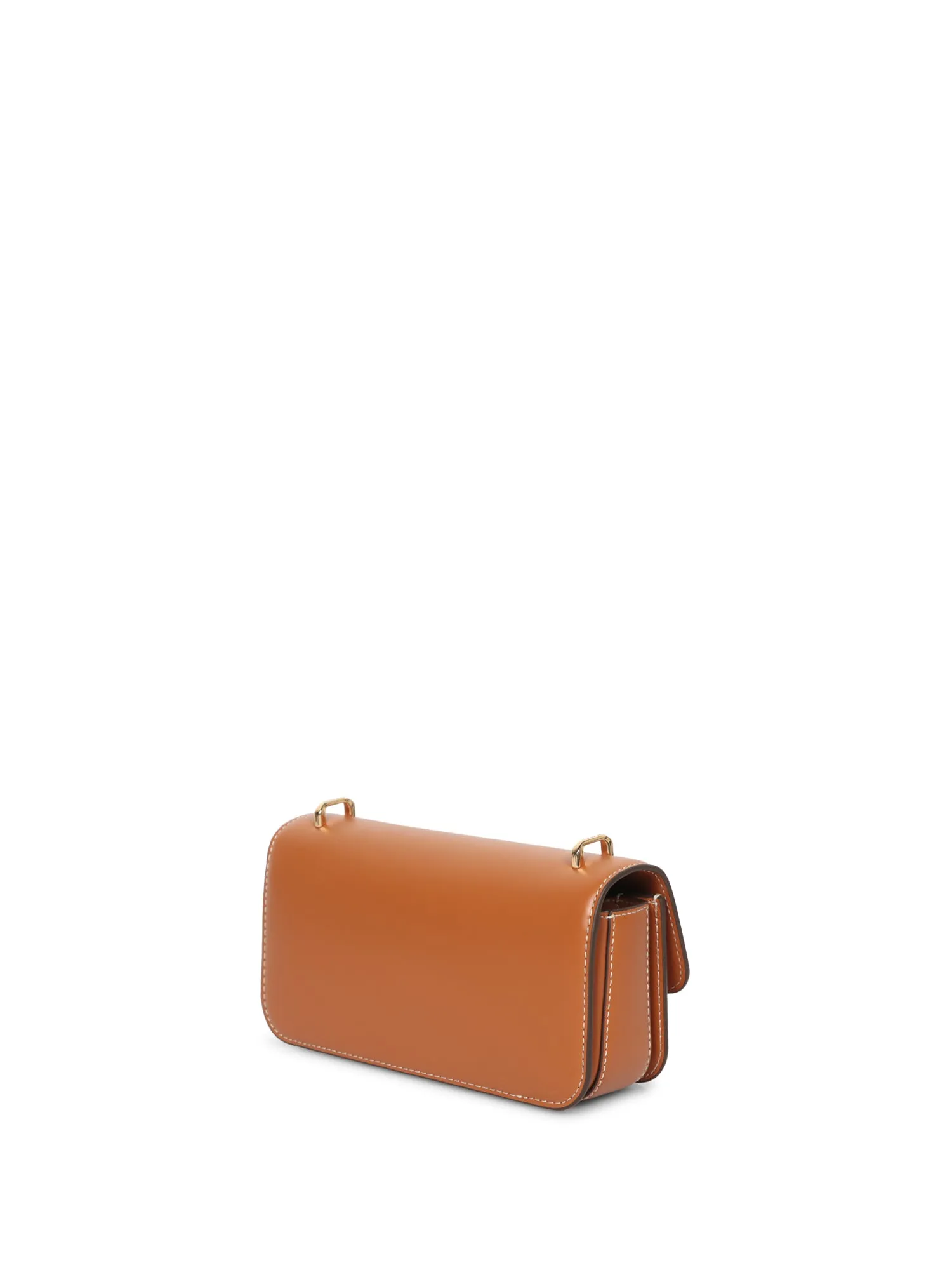 Eleanor Leather Shoulder Bag in Cognac