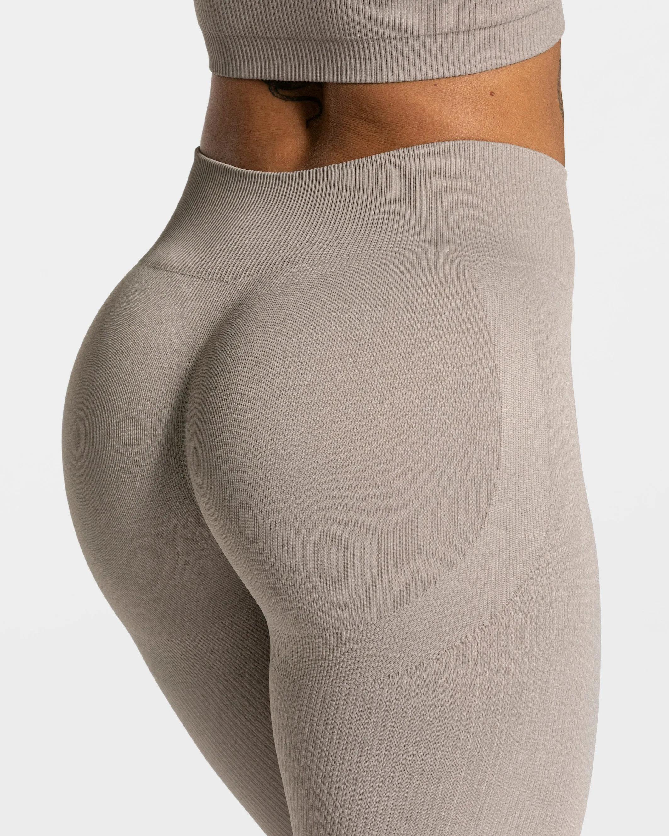 Elegant Scrunch Leggings "Stone"