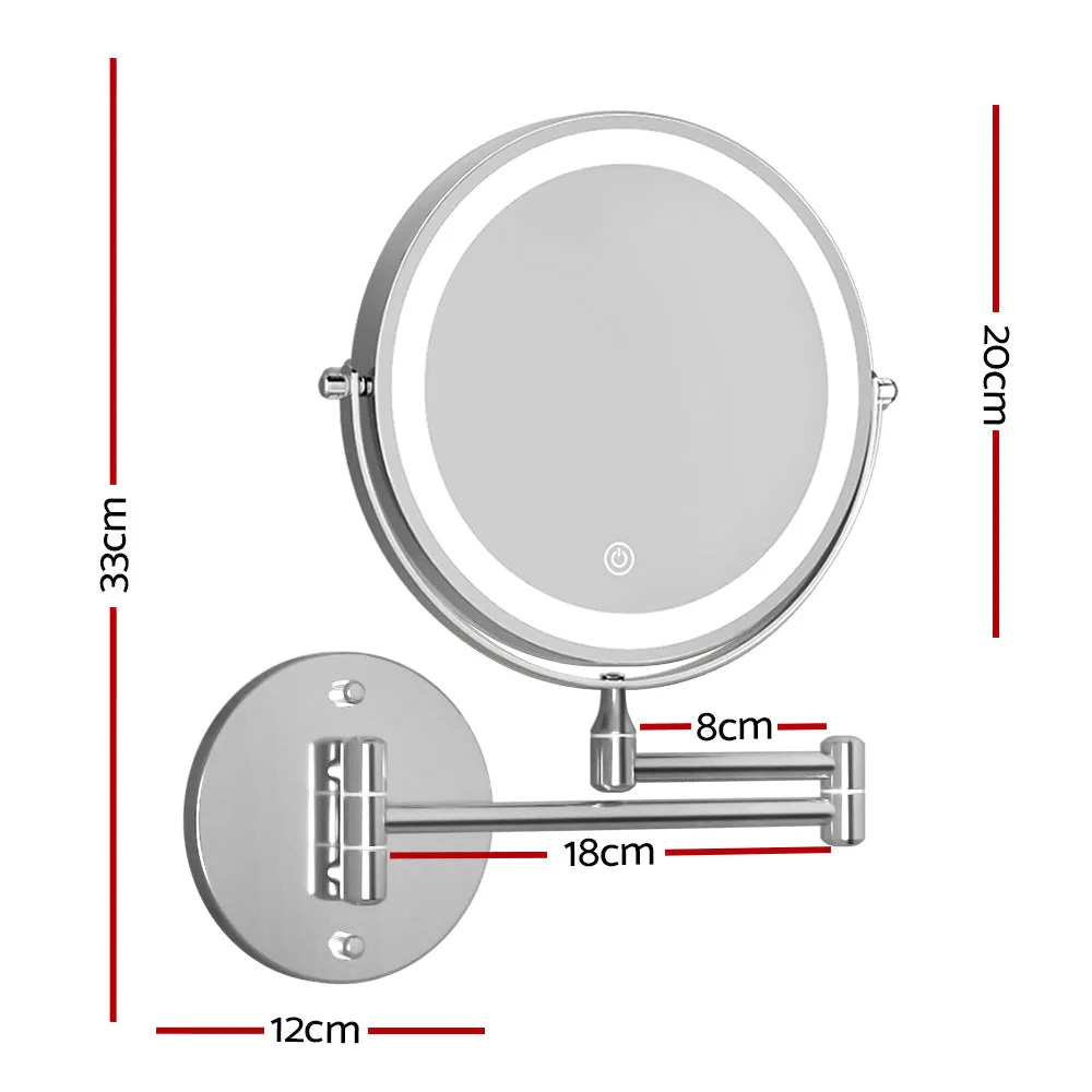 Embellir Extendable Makeup Mirror 10x Magnifying Double-sided Bathroom Mirror