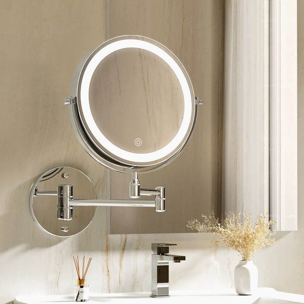 Embellir Extendable Makeup Mirror 10x Magnifying Double-sided Bathroom Mirror