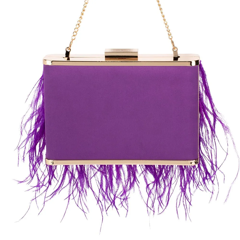 ESTELLE Feather  Clutch