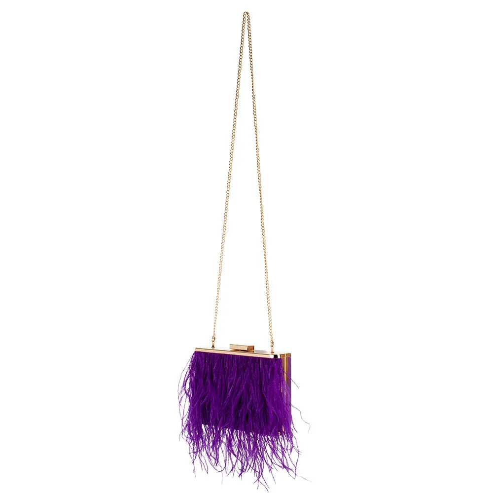 ESTELLE Feather  Clutch