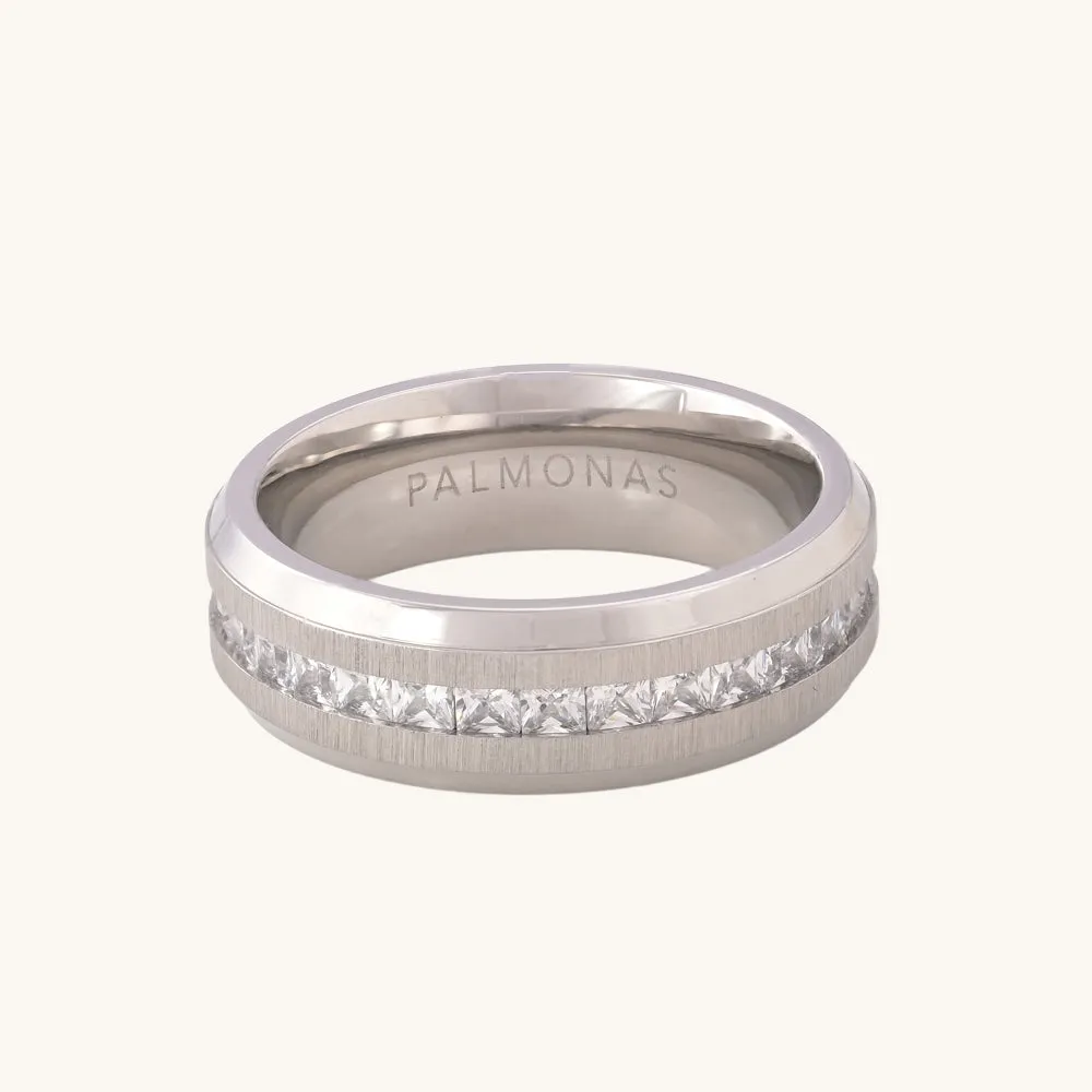 Eternity Band Men's Ring- Tungsten