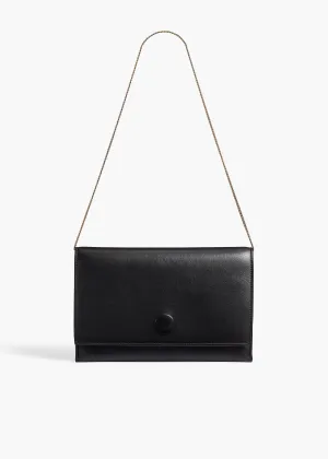 Eve Pochette on Chain in Black Nappa Leather