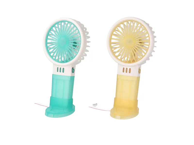 Fan Battery Powered with Stand Clear Color