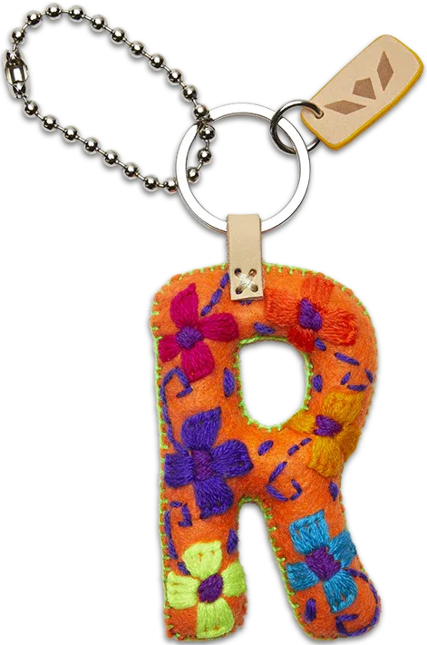 Felt Letter Charm Orange