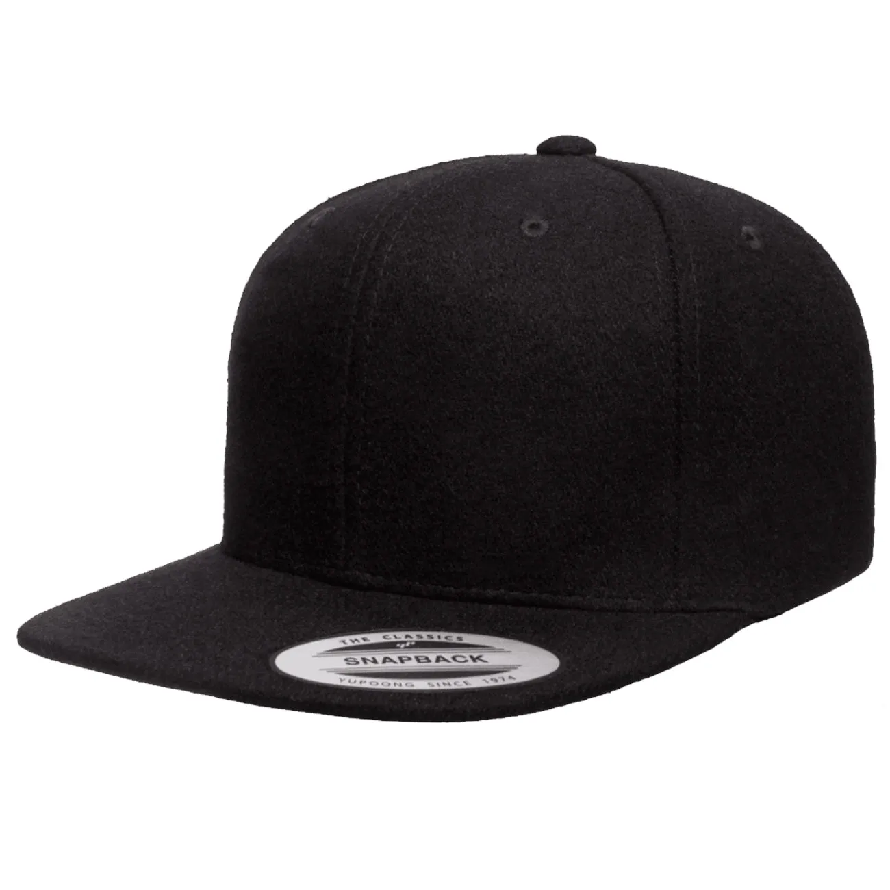 Flexfit Yupoong Classic Melton Wool Snapback Hat