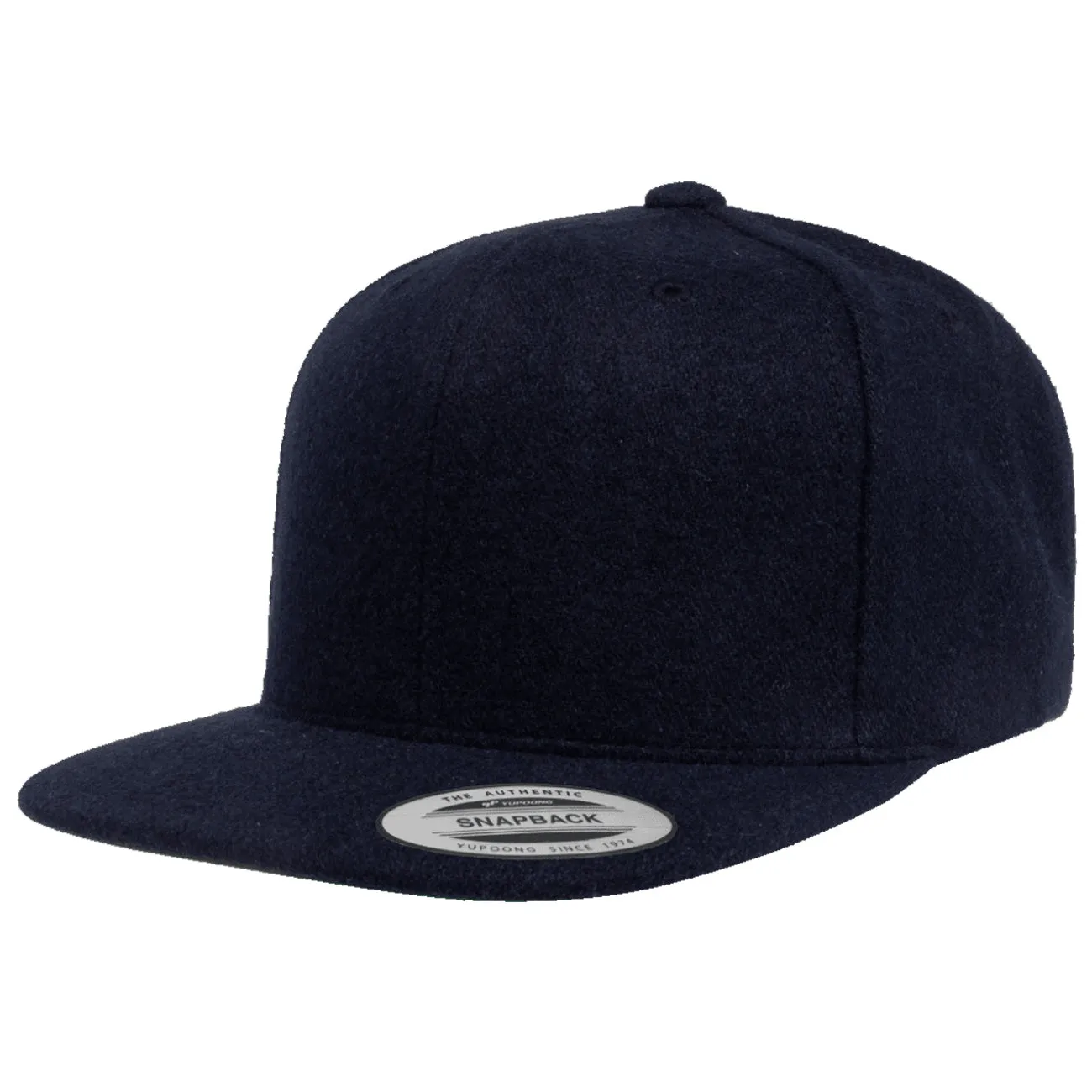 Flexfit Yupoong Classic Melton Wool Snapback Hat