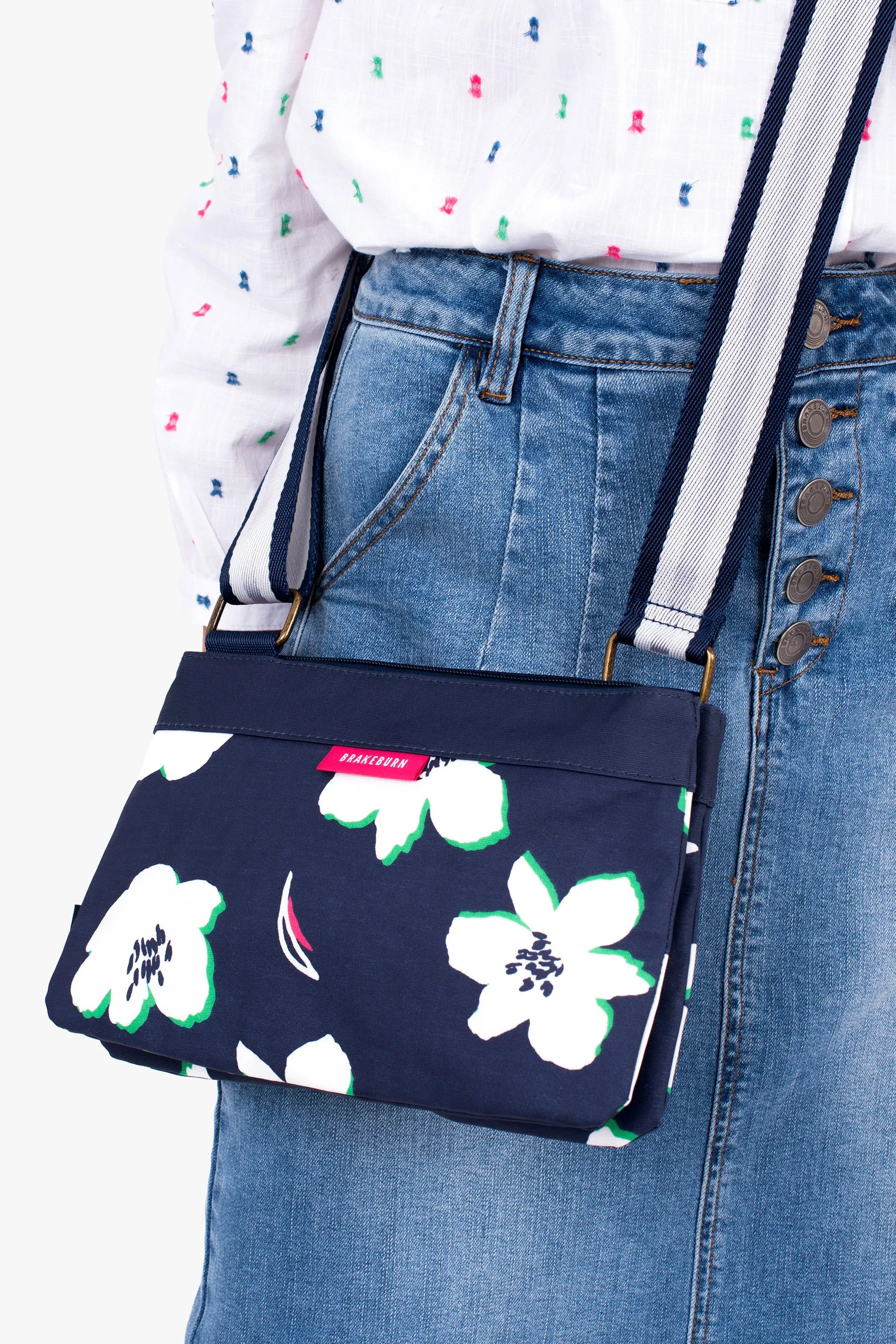 Floating Lily Double Compartment Crossbody