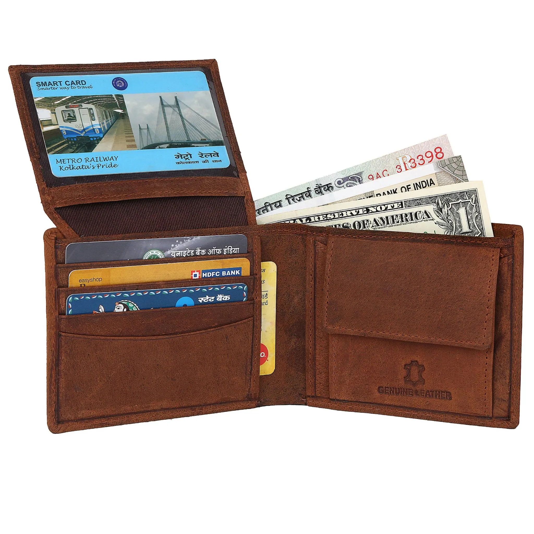 GABRIEL RFID Protected Leather Wallet for Men