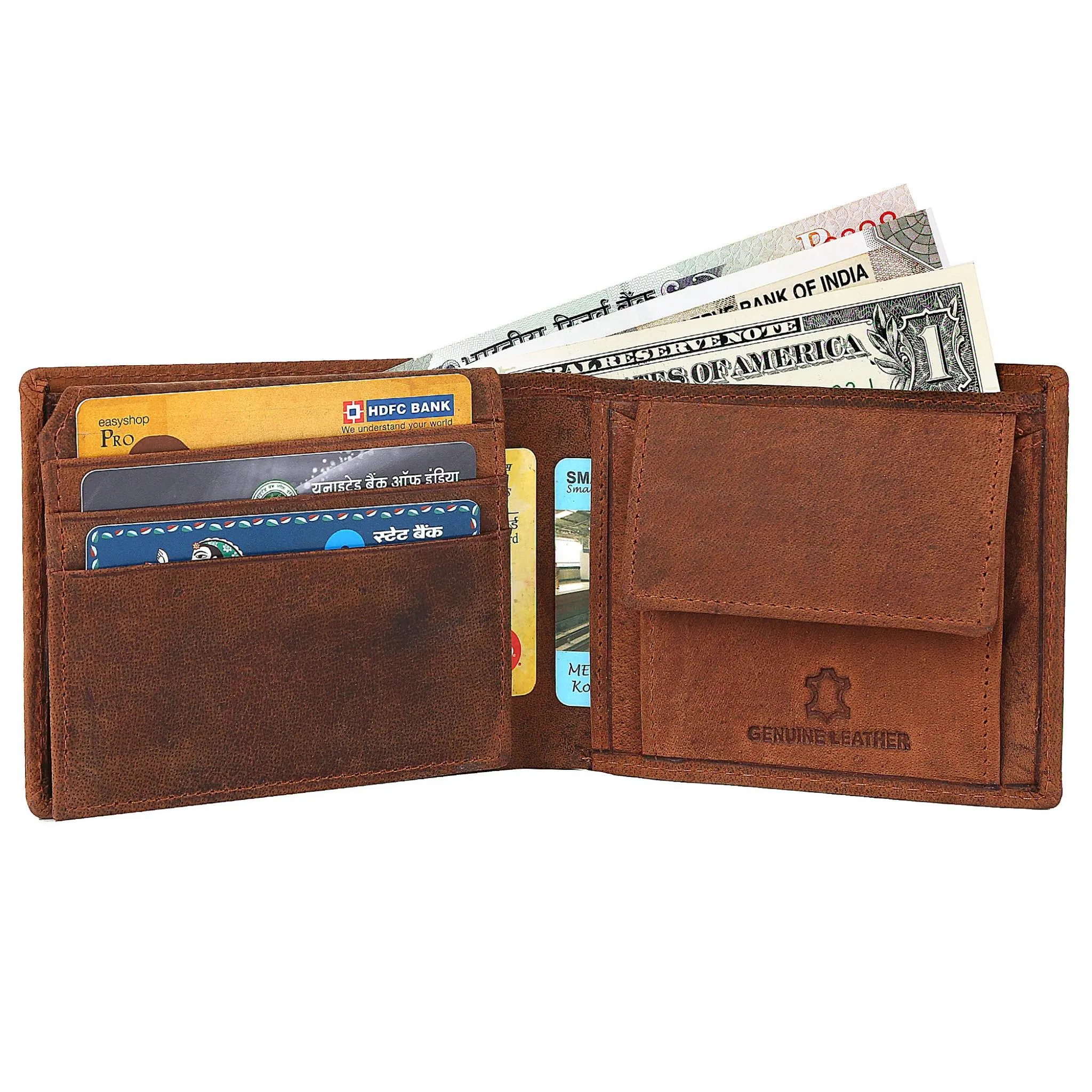 GABRIEL RFID Protected Leather Wallet for Men