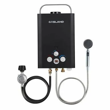 Gasland Outdoor Portable Tankless Water Heater - 1.58GPM 6L - Black