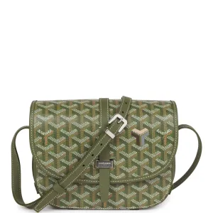 Goyard Belvedere PM Bag Khaki Goyardine Silver Hardware