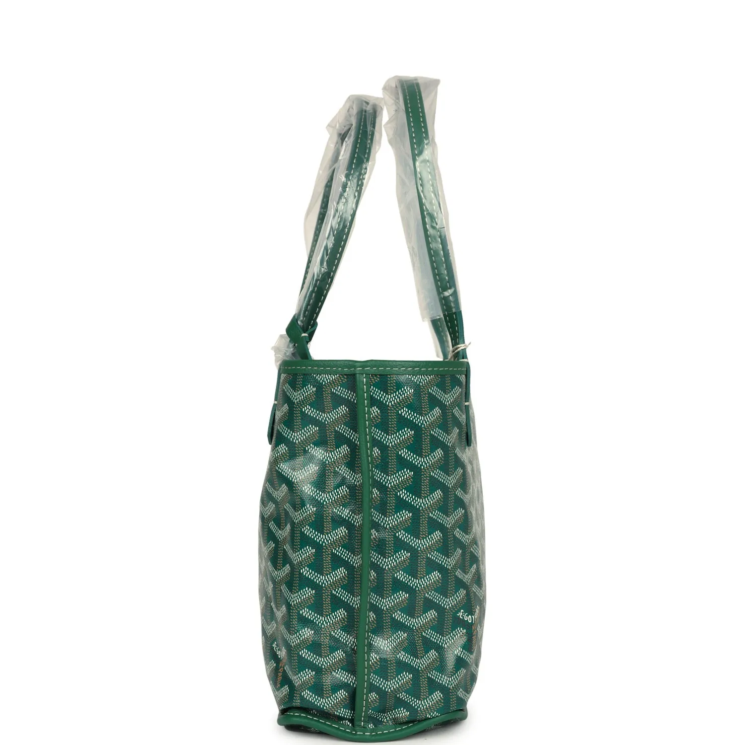 Goyard Goyardine Anjou Green Mini Bag Palladium Hardware