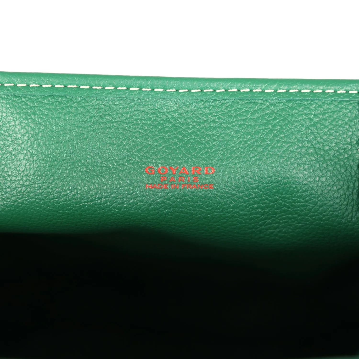 Goyard Goyardine Anjou Green Mini Bag Palladium Hardware