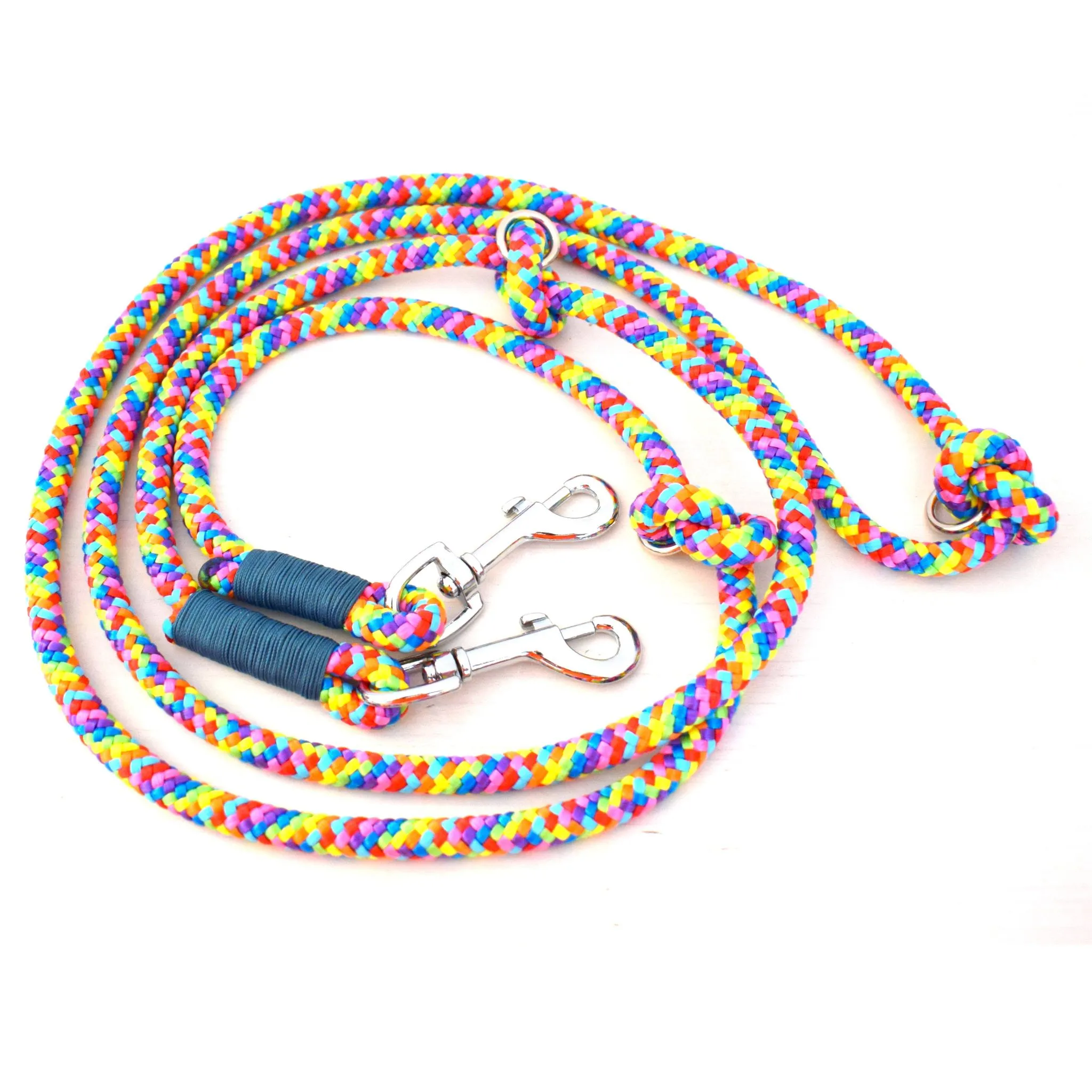 Hands Free Rainbow Dog Leash