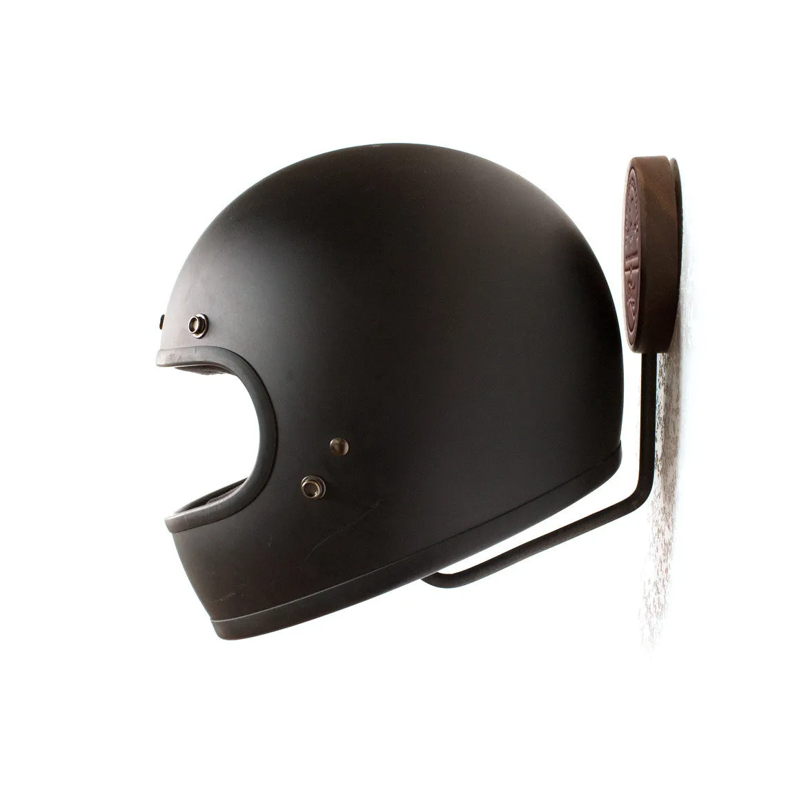 Helmet Rack - Walnut & Iron