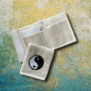 Hemp Bi-fold Wallet - Yin Yang