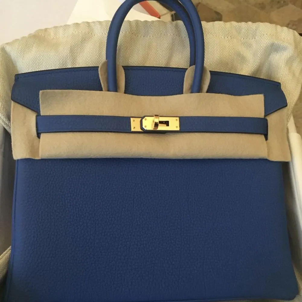 Hermès Birkin 25 Bleu Zellige Togo Gold Hardware GHW