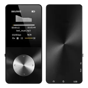 HiFi Metal MP4 Player Built-in Speaker 4GB 8GB 16GB 1.8 Inch Screen can Support 32GB SD Card with Video Alarm FM E-Book